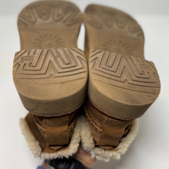 UGG Shearling Slip-On Loafers Brown Women’s 8 - Picture 9 of 11